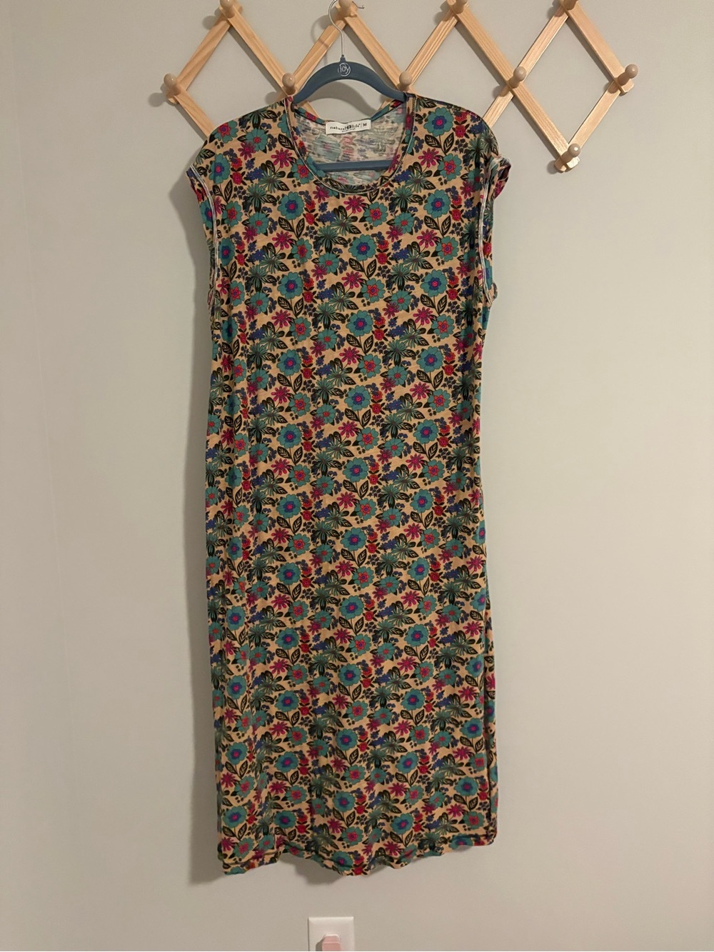 Natural Life Cotton Floral Midi Dress size Medium